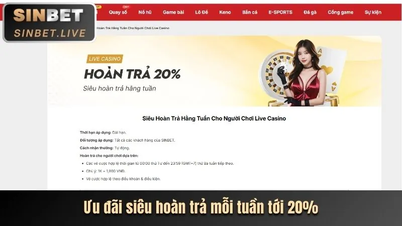 Hoàn Trả Thể Thao 28 Beat